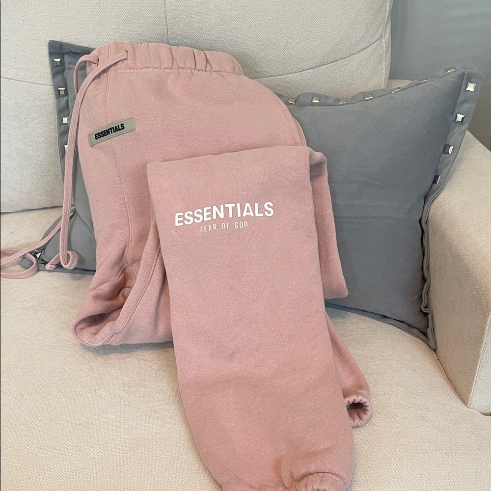 Fear of God Essentials Pink Sweatpants XXS